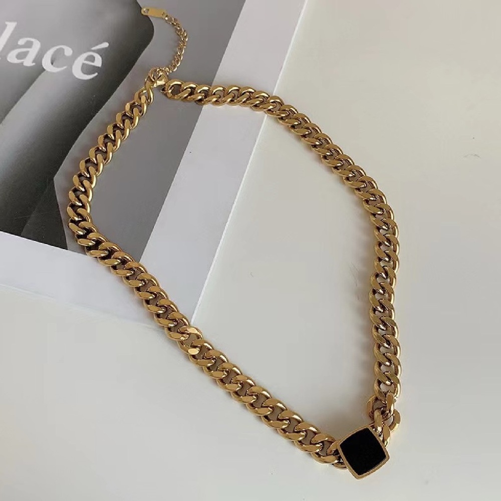 Stainless Steel Gold Plated Necklace 16+3”